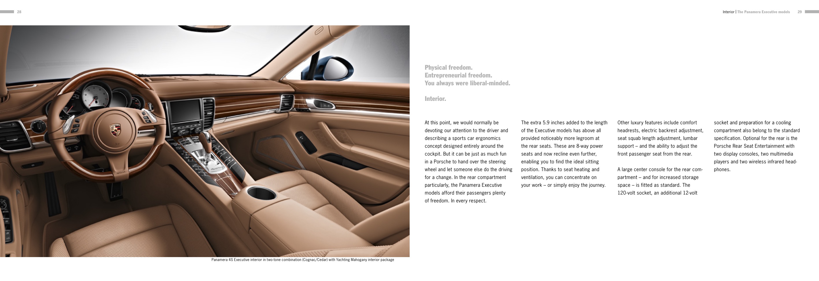 2014 Porsche Panamera Executive Brochure Page 15
